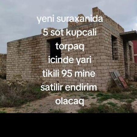 5 Sot Torpaq Sahəsi, Yeni Suraxanı qəs. – Satılır – ucuztap.az