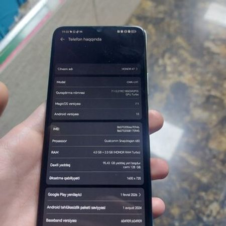Honor X7 Titanium Silver 128GB/6GB – Honor – ucuztap.az
