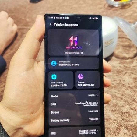 ZTE Nubia RedMagic 11 Pro Matte Black Cryo 256GB/12GB – ZTE – ucuztap.az