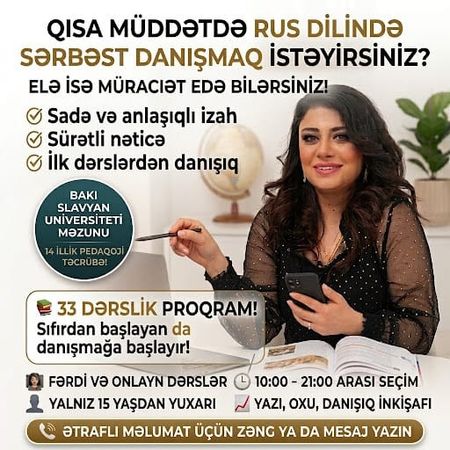 Rus Dili Onlayn – Bakı – ucuztap.az