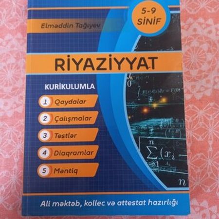 Riyaziyyat 5-9 Cu Sinif Hazırlaşanlar Üçün Test Kitabı – Kitablar – ucuztap.az