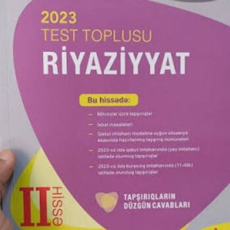 Riyaziyyat 2-ci Hissə Test Toplusu – Azərbaycan – ucuztap.az