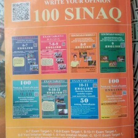 100 Sınaq İmtahanı - Dərslik – Kitablar – ucuztap.az