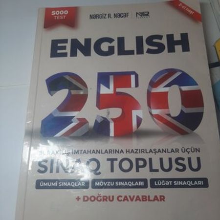 Nərgiz Nəcəf 250 İngilis Dili Sınaq Toplusu – Kitablar – ucuztap.az