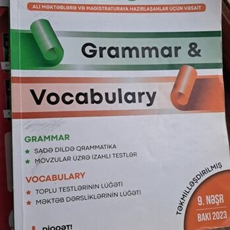 Dərslik İngilis Dili Grammar & Vocabulary – Kitablar – ucuztap.az
