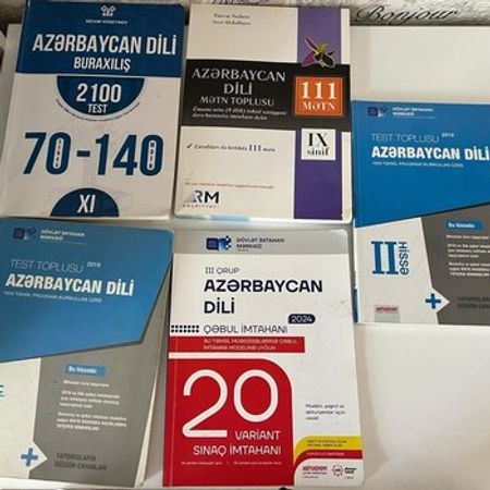 Test Topluları Azərbaycan Dili – Kitablar – ucuztap.az
