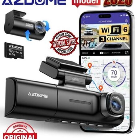 AzDome M590 4K GPS Wi-Fi 3 Kamera+64GB – Videoqeydiyyatçılar – ucuztap.az