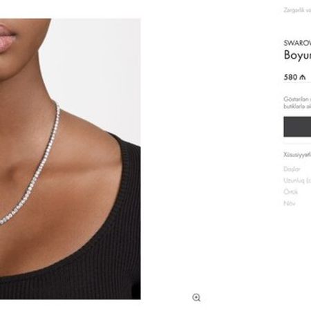Swarovski Boyunbağı Matrix – Zərgərlik məmulatları – ucuztap.az