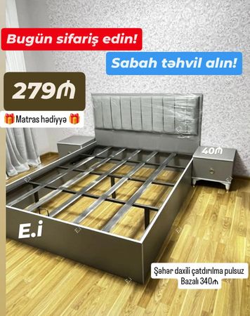 Taxt ikinəfərlik çarpayı – Azərbaycan – ucuztap.az