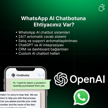 WhatsApp Çatbotları – IT, internet, telekom – ucuztap.az