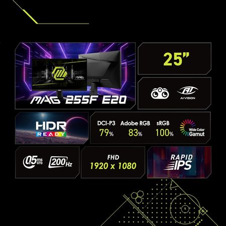 Msi Mag 255f E20 25 200hz – Bakı – ucuztap.az