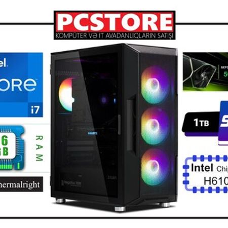 Powerful Gaming PC | i7-12700 + RTX 5060 8GB – Masaüstü kompüterlər – ucuztap.az