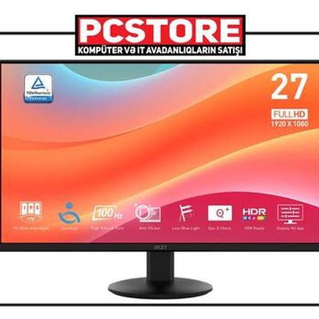 Monitor MSI PRO MP272L 100Hz 1ms – Masaüstü kompüterlər – ucuztap.az