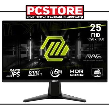 MSI MAG 255F E20 IPS 200Hz 0.5MS – Masaüstü kompüterlər – ucuztap.az