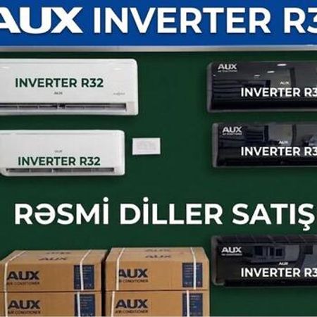 Kondisioner 40-45 kv AUX Yeni inverter Qara rəng R32 – Bakı – ucuztap.az