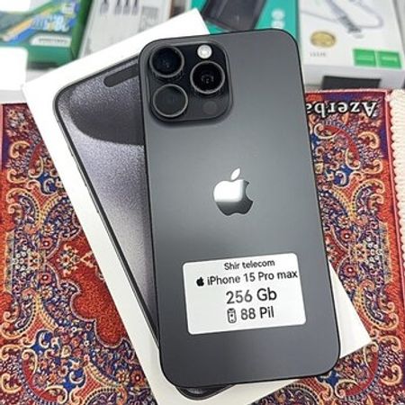 Apple iPhone 15 Pro Max Black Titanium 256GB/8GB – Bakı – ucuztap.az