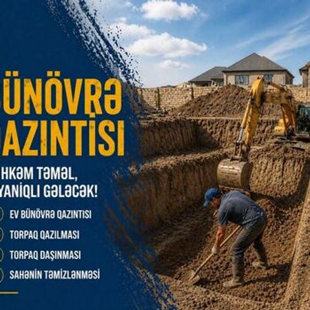 Fundament qazıntısı – Bakı – ucuztap.az