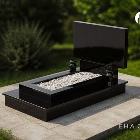 Qara qranit ilə güllük yerli qəbir və məzar daşları – Bakı – ucuztap.az