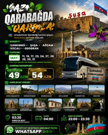 Qarabağ Turu – Bakı – ucuztap.az
