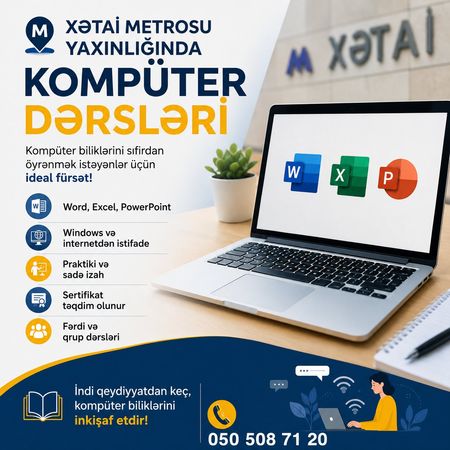 Kompüter kursu – Bakı – ucuztap.az