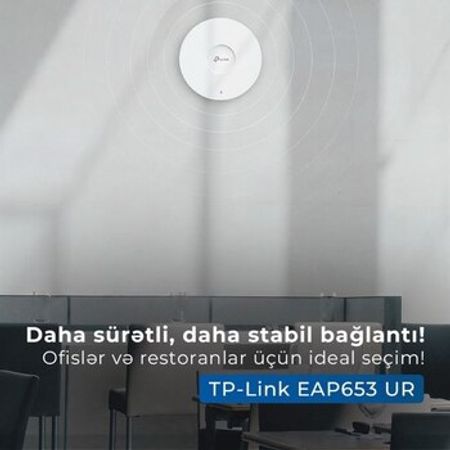 TP-Link EAP653 UR – AX3000 Ceiling Mount Access Po – Şəbəkə avadanlıqları – ucuztap.az