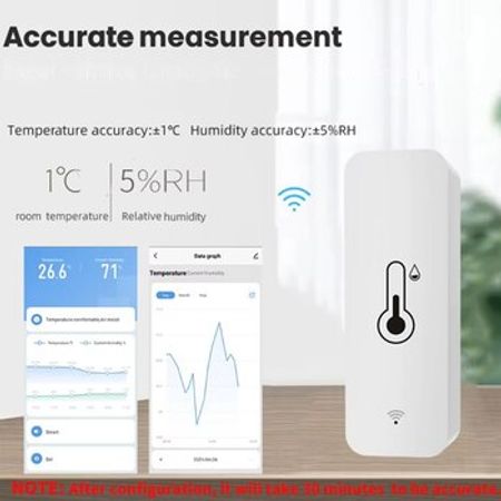 Tuya Wi-Fi Temperature and Humidity Sensor – Ofis avadanlığı və istehlak – ucuztap.az