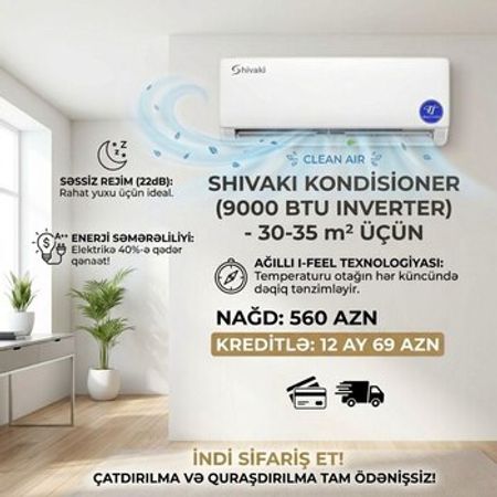 Kondisioner Shivaki 9000 btu – Kondisionerlər – ucuztap.az