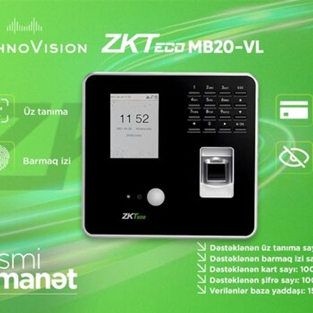 ZKTeco MB20VL fingerprint terminal – Bakı – ucuztap.az