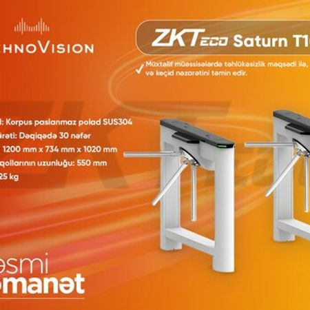 ZKTeco Saturn-T1000 Turnistile – Bakı – ucuztap.az