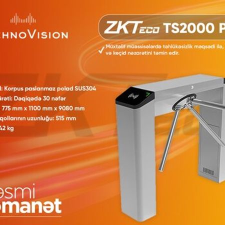 ZKTeco TS2000 Plus Turnistile – Bakı – ucuztap.az