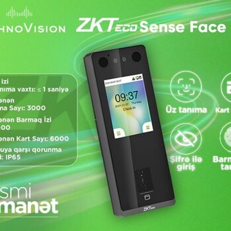 ZKTeco SenseFace 3A üz tanıma cihazı – Bakı – ucuztap.az