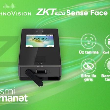 ZKTeco SenseFace 3A üz tanıma cihazı – Bakı – ucuztap.az