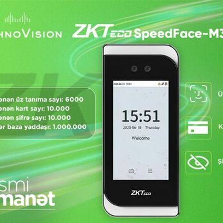 ZKTeco SpeedFace M3 Face Recognition Terminal – Bakı – ucuztap.az