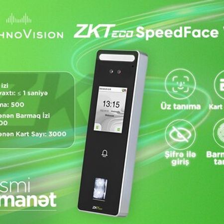 ZKTeco SpeedFace V3L üz tanıma cihazı – Bakı – ucuztap.az
