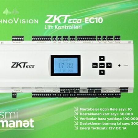 ZKTeco EC10 elevator control panel – Təhlükəsizlik avadanlığı – ucuztap.az