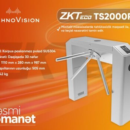 ZKTeco TS2000 PRO Turnistile – Bakı – ucuztap.az