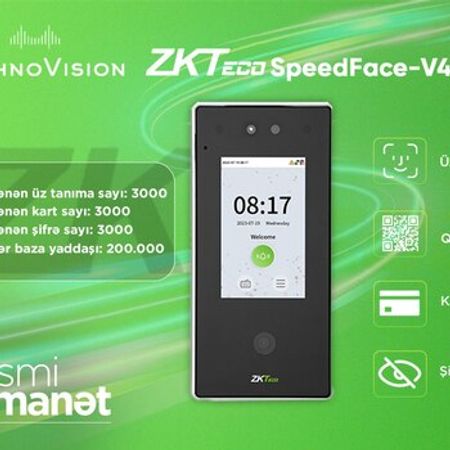 ZKTeco SpeedFace V4L QR face recognition terminal – Bakı – ucuztap.az