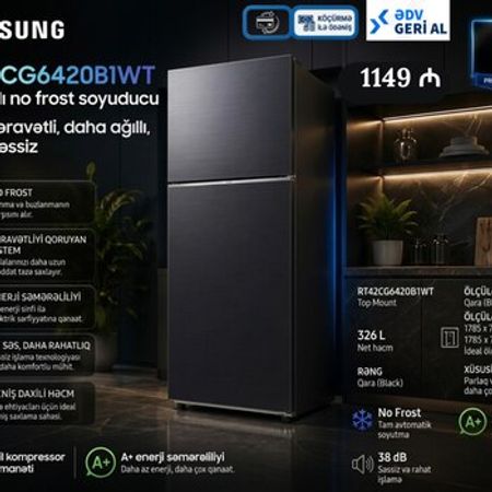 Soyuducu Samsung RT42CG6420B1WT – Soyuducular – ucuztap.az