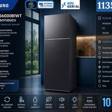 Soyuducu Samsung RT42CG6000B1WT – Soyuducular – ucuztap.az