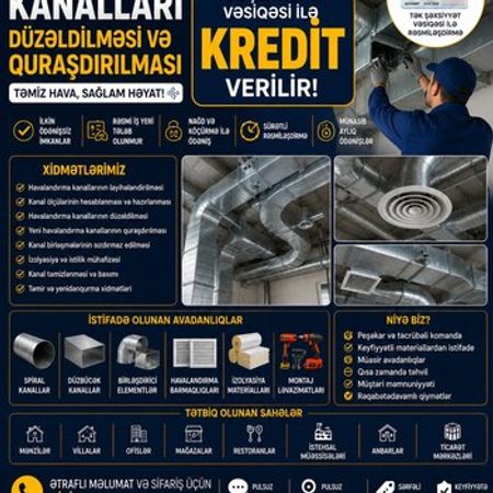 Havalandırma işləri – Bakı – ucuztap.az