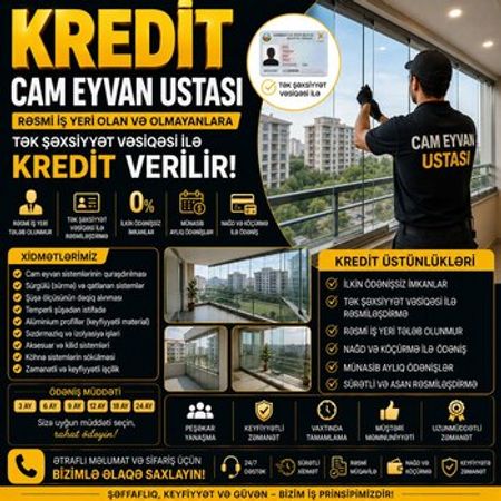 Cam eyvan ustası – Pəncərələr, qapılar, eyvanlar – ucuztap.az