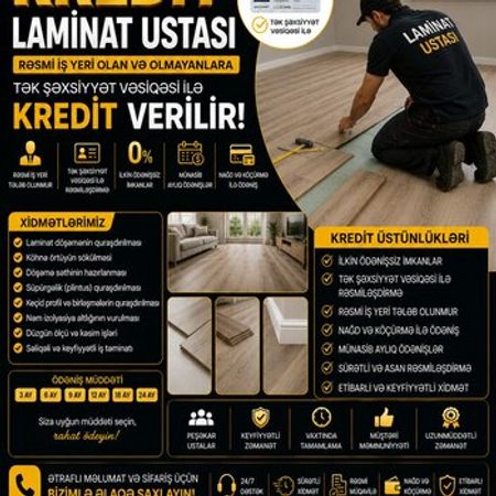 Laminat ustası – Döşəmə örtükləri – ucuztap.az
