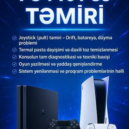 PlayStation təmiri – Bakı – ucuztap.az