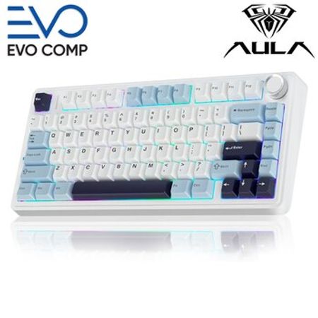 Klaviatura AULA F75 Glacier Blue – Kompüter aksesuarları – ucuztap.az