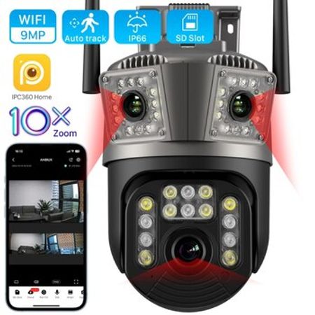 Wifi PTZ360° çöl 3 kamerası 8MP/4K+64GB – Bakı – ucuztap.az