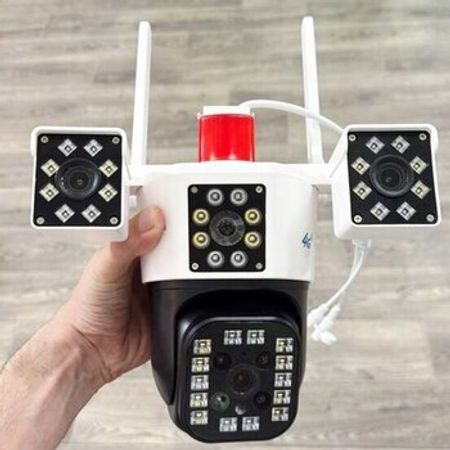 Wi-Fi PTZ360° çöl 3 kamera 8MP/4K+64GB – Bakı – ucuztap.az