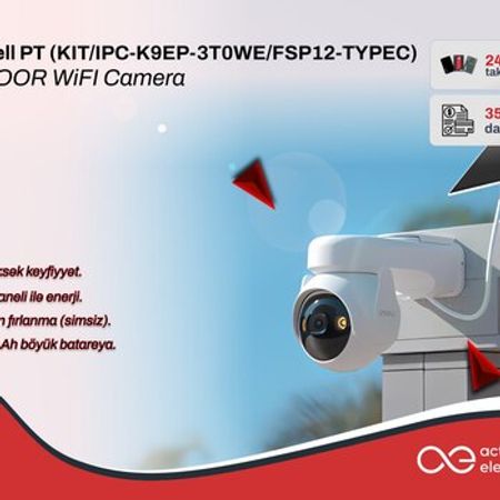 Video müşahidə kamerası Imou Cell PT Kit (KIT/IPC-K9EP-3T0WE/FSP12-TYPEC) – Bakı – ucuztap.az