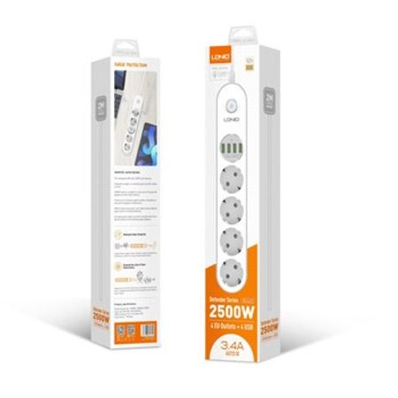 Cərəyan uzadıcı Ldnio 4 AC Ports 2500W SE4432 – Digər – ucuztap.az