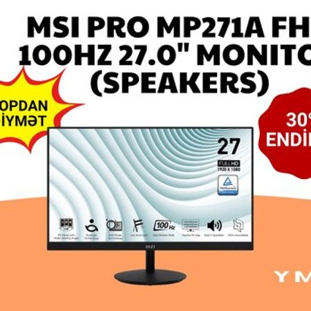 MSI PRO MP271A 27 100Hz (Speakers) – Bakı – ucuztap.az