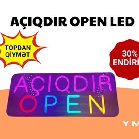 Açıqdır open LED lövhəsi – Bakı – ucuztap.az